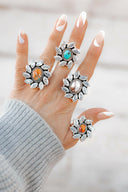 A Drift Away Krystal Stone Sterling Silver Rings-Rae Collective, Women's Online Fashion Boutique Located in Phoenix, Arizona (Scottsdale Area)