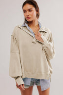 Exposed Seam Side Slit Long Sleeve Sweatshirt-Rae Collective, Women's Online Fashion Boutique Located in Phoenix, Arizona (Scottsdale Area)