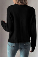 Openwork Button Up Long Sleeve Cardigan-Sweaters-Rae Collective, Women's Online Fashion Boutique Located in Phoenix, Arizona (Scottsdale Area)