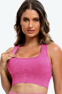 3 Piece Washed Square Neck Wide Strap Active Set-Rae Collective, Women's Online Fashion Boutique Located in Phoenix, Arizona (Scottsdale Area)