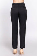 Classic Woven Pants With Belt-Pants-Krush Kandy, Women's Online Fashion Boutique Located in Phoenix, Arizona (Scottsdale Area)