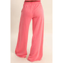 Burnout French Terry Wide-Leg Pants