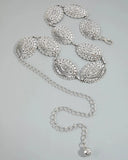 Starburst Scalloped Concho Chain Belt