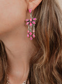 Talia Stone Drop Chandelier Earrings-Earrings-Rae Collective, Women's Online Fashion Boutique Located in Phoenix, Arizona (Scottsdale Area)