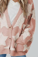 Star Button Up Long Sleeve Cardigan-Cardigans-Rae Collective, Women's Online Fashion Boutique Located in Phoenix, Arizona (Scottsdale Area)
