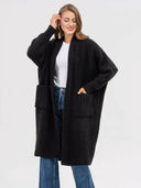 Pocketed Open Front Long Sleeve Longline Cardigan-Rae Collective, Women's Online Fashion Boutique Located in Phoenix, Arizona (Scottsdale Area)