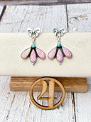 Dreamy Opal Bow Cluster Earrings-Earrings-Rae Collective, Women's Online Fashion Boutique Located in Phoenix, Arizona (Scottsdale Area)