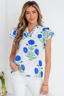 Bluebell Garden Scallop Blouse