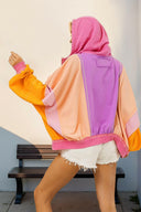 Better Off Color Block Zip Up Hoodie-Jackets-Rae Collective, Women's Online Fashion Boutique Located in Phoenix, Arizona (Scottsdale Area)