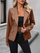Ivy Lane Button Up Collared Neck Blazer-Rae Collective, Women's Online Fashion Boutique Located in Phoenix, Arizona (Scottsdale Area)