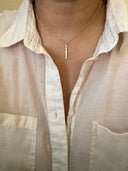 Mother of Pearl Bar Necklace-Necklace-Krush Kandy, Women's Online Fashion Boutique Located in Phoenix, Arizona (Scottsdale Area)