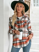 Ivy Lane Meet You Outside Plaid Button Down Curved Hem Shacket-Rae Collective, Women's Online Fashion Boutique Located in Phoenix, Arizona (Scottsdale Area)