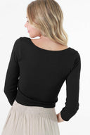 Peak-A-Boo, Sweatheart Crop Top-Long Sleeve Tops-Rae Collective, Women's Online Fashion Boutique Located in Phoenix, Arizona (Scottsdale Area)