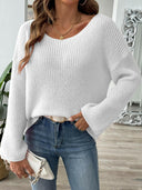 Round Neck Long Sleeve Sweater-Rae Collective, Women's Online Fashion Boutique Located in Phoenix, Arizona (Scottsdale Area)