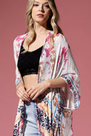 Tie Dye with Ethnic Border Motif Kimono-Kimono-Rae Collective, Women's Online Fashion Boutique Located in Phoenix, Arizona (Scottsdale Area)