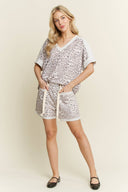 Mineral Washed Leopard Animal Print Shorts-Shorts-Krush Kandy, Women's Online Fashion Boutique Located in Phoenix, Arizona (Scottsdale Area)