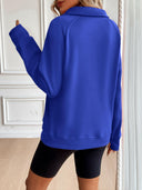 Ivy Lane Half Zip Raglan Sleeve Sweatshirt-Rae Collective, Women's Online Fashion Boutique Located in Phoenix, Arizona (Scottsdale Area)
