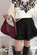 Delicate Viral Ruffle Lace Trim Skirt-Skirts-Krush Kandy, Women's Online Fashion Boutique Located in Phoenix, Arizona (Scottsdale Area)