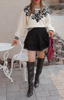 Delicate Viral Ruffle Lace Trim Skirt-Skirts-Krush Kandy, Women's Online Fashion Boutique Located in Phoenix, Arizona (Scottsdale Area)