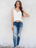 It's A Great Day Scalloped Tank | S-3X, 7 Colors-Tanks-Krush Kandy, Women's Online Fashion Boutique Located in Phoenix, Arizona (Scottsdale Area)
