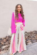 Boho Breeze Striped Wide-Leg Pants-Bottoms-Rae Collective, Women's Online Fashion Boutique Located in Phoenix, Arizona (Scottsdale Area)