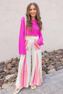 Boho Breeze Striped Wide-Leg Pants-Bottoms-Rae Collective, Women's Online Fashion Boutique Located in Phoenix, Arizona (Scottsdale Area)