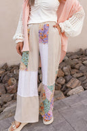 Boho Bliss Patchwork Pants-Bottoms-Rae Collective, Women's Online Fashion Boutique Located in Phoenix, Arizona (Scottsdale Area)