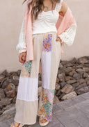 Boho Bliss Patchwork Pants-Bottoms-Krush Kandy, Women's Online Fashion Boutique Located in Phoenix, Arizona (Scottsdale Area)