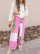 Boho Bliss Patchwork Pants-Bottoms-Krush Kandy, Women's Online Fashion Boutique Located in Phoenix, Arizona (Scottsdale Area)
