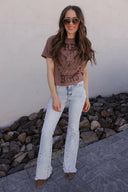 KANCAN Jordan High Rise Raw Hem Flare Jeans (Copy)-Jeans-Rae Collective, Women's Online Fashion Boutique Located in Phoenix, Arizona (Scottsdale Area)