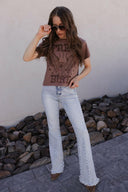 KANCAN Jordan High Rise Raw Hem Flare Jeans (Copy)-Jeans-Krush Kandy, Women's Online Fashion Boutique Located in Phoenix, Arizona (Scottsdale Area)
