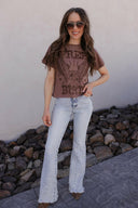 KANCAN Jordan High Rise Raw Hem Flare Jeans (Copy)-Jeans-Krush Kandy, Women's Online Fashion Boutique Located in Phoenix, Arizona (Scottsdale Area)