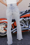 KANCAN Jordan High Rise Raw Hem Flare Jeans (Copy)-Jeans-Krush Kandy, Women's Online Fashion Boutique Located in Phoenix, Arizona (Scottsdale Area)