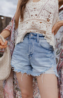 Kancan High-Rise Comfort Waistband Mom Shorts-shorts-Krush Kandy, Women's Online Fashion Boutique Located in Phoenix, Arizona (Scottsdale Area)