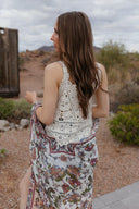 Boho Chic Crochet Cami Top-Tanks-Krush Kandy, Women's Online Fashion Boutique Located in Phoenix, Arizona (Scottsdale Area)