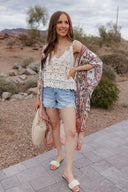 Shalimar Floral Kimono-Kimono-Krush Kandy, Women's Online Fashion Boutique Located in Phoenix, Arizona (Scottsdale Area)