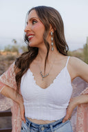 Lace Textured Bralette-Tanks-Krush Kandy, Women's Online Fashion Boutique Located in Phoenix, Arizona (Scottsdale Area)
