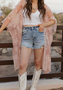 Meadow Bloom Lace Kimono-Kimono-Krush Kandy, Women's Online Fashion Boutique Located in Phoenix, Arizona (Scottsdale Area)