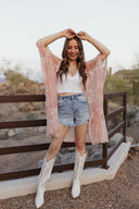 Meadow Bloom Lace Kimono-Kimono-Krush Kandy, Women's Online Fashion Boutique Located in Phoenix, Arizona (Scottsdale Area)