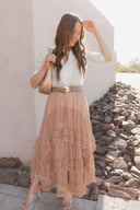 Lace Layers & Chic Dreams Ruffle Tulle Maxi Skirt-Skirts-Rae Collective, Women's Online Fashion Boutique Located in Phoenix, Arizona (Scottsdale Area)