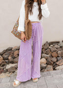 Palomino Sky Boho Lace Wide-Leg Pants-Bottoms-Rae Collective, Women's Online Fashion Boutique Located in Phoenix, Arizona (Scottsdale Area)