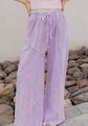 Palomino Sky Boho Lace Wide-Leg Pants-Bottoms-Rae Collective, Women's Online Fashion Boutique Located in Phoenix, Arizona (Scottsdale Area)