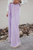 Palomino Sky Boho Lace Wide-Leg Pants-Bottoms-Rae Collective, Women's Online Fashion Boutique Located in Phoenix, Arizona (Scottsdale Area)