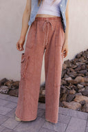 EASEL Midnight at Coachella Mineral Washed Knit Pants-Bottoms-Rae Collective, Women's Online Fashion Boutique Located in Phoenix, Arizona (Scottsdale Area)