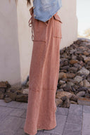 EASEL Midnight at Coachella Mineral Washed Knit Pants-Bottoms-Rae Collective, Women's Online Fashion Boutique Located in Phoenix, Arizona (Scottsdale Area)
