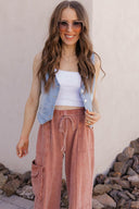Blue Jean Baby V-Neck Denim Vest-Tops-Krush Kandy, Women's Online Fashion Boutique Located in Phoenix, Arizona (Scottsdale Area)