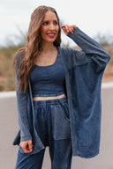 J.HER Vintage Wash Open Cardigan-Cardigans-Krush Kandy, Women's Online Fashion Boutique Located in Phoenix, Arizona (Scottsdale Area)
