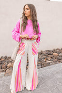 Boho Breeze Striped Wide-Leg Pants-Bottoms-Rae Collective, Women's Online Fashion Boutique Located in Phoenix, Arizona (Scottsdale Area)