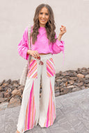 Boho Breeze Striped Wide-Leg Pants-Bottoms-Rae Collective, Women's Online Fashion Boutique Located in Phoenix, Arizona (Scottsdale Area)