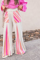 Boho Breeze Striped Wide-Leg Pants-Bottoms-Rae Collective, Women's Online Fashion Boutique Located in Phoenix, Arizona (Scottsdale Area)